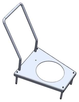 Тележка для дежи на 60 л SGS TROLLEY 60 LT.